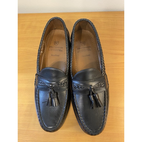 Allen Edmonds Port Washington Black tassel loafers. Mens Sz 11A "Read" - Picture 1 of 4